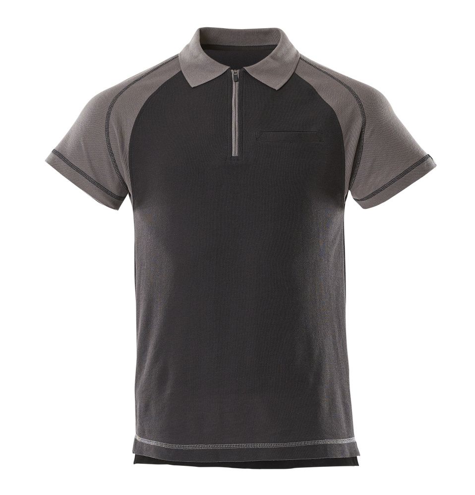 Polo-Shirt mit Brusttasche MASCOT® Bianco Schwarz/Anthrazit, 3XL