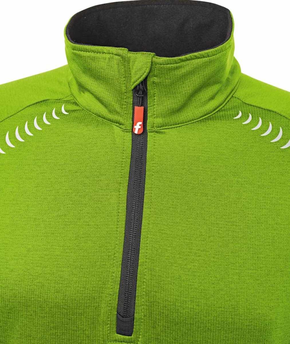 Tech-Fleecepullover lime/schwarz meliert Gr. M Fortis Elements