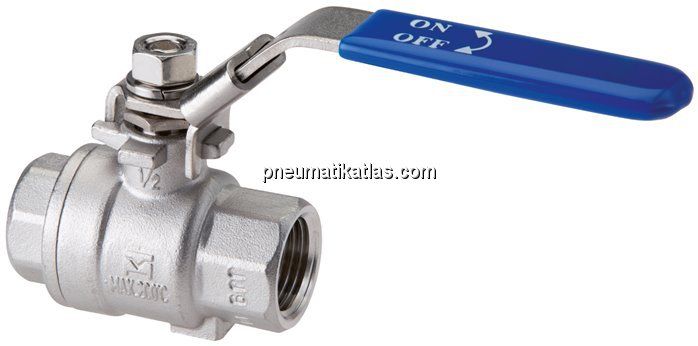 Edelstahl-Kugelhahn, Eco-Line leicht, G 1/4", 0 bis 63bar