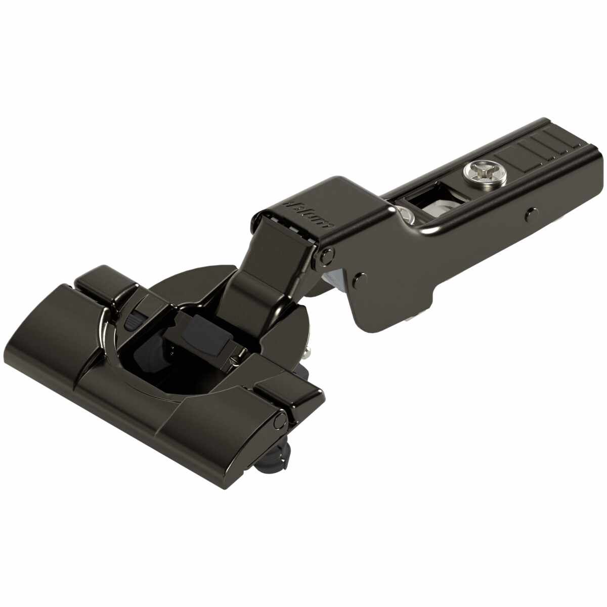 CLIP top BLUMOTION Standardscharnier 110°，Mittelanschlag, Topf: werkzeuglos mit INSERTA, onyxschwarz