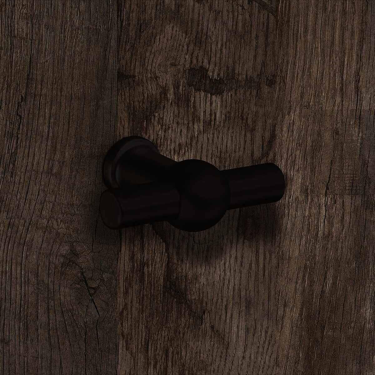 Knopf Altedo, L 50 mm, H 37 mm, Schwarz matt