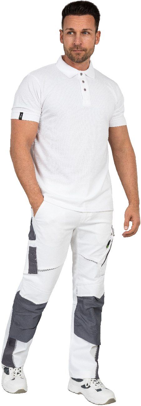 LWU04 · Andi, Polo-Shirt Classic Line weiß, L Leibwächter