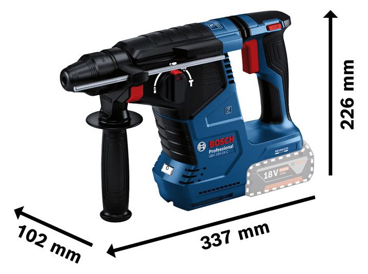 BOSCH Akku-Bohrhammer SDS-plus, SOLO