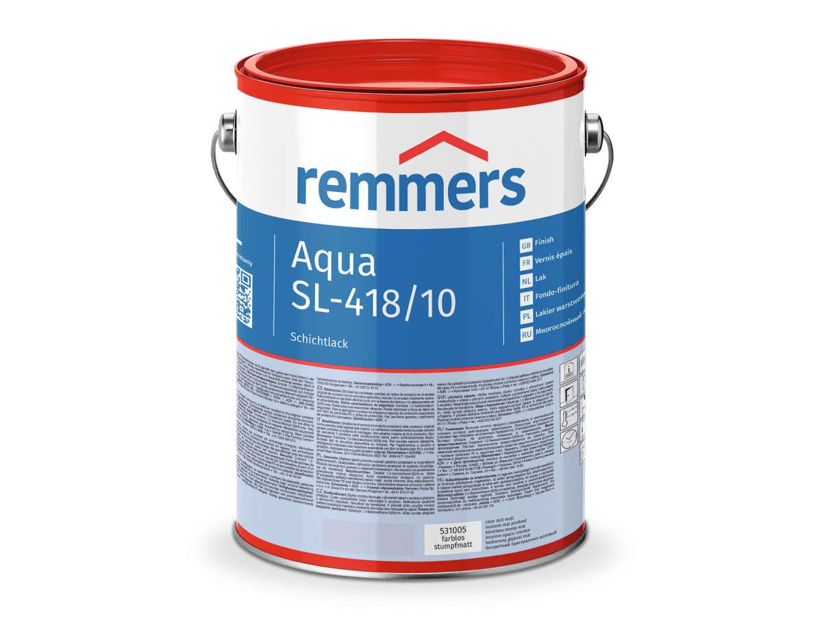 Aqua SL-418-Schichtlack farblos stumpfmatt 5 l