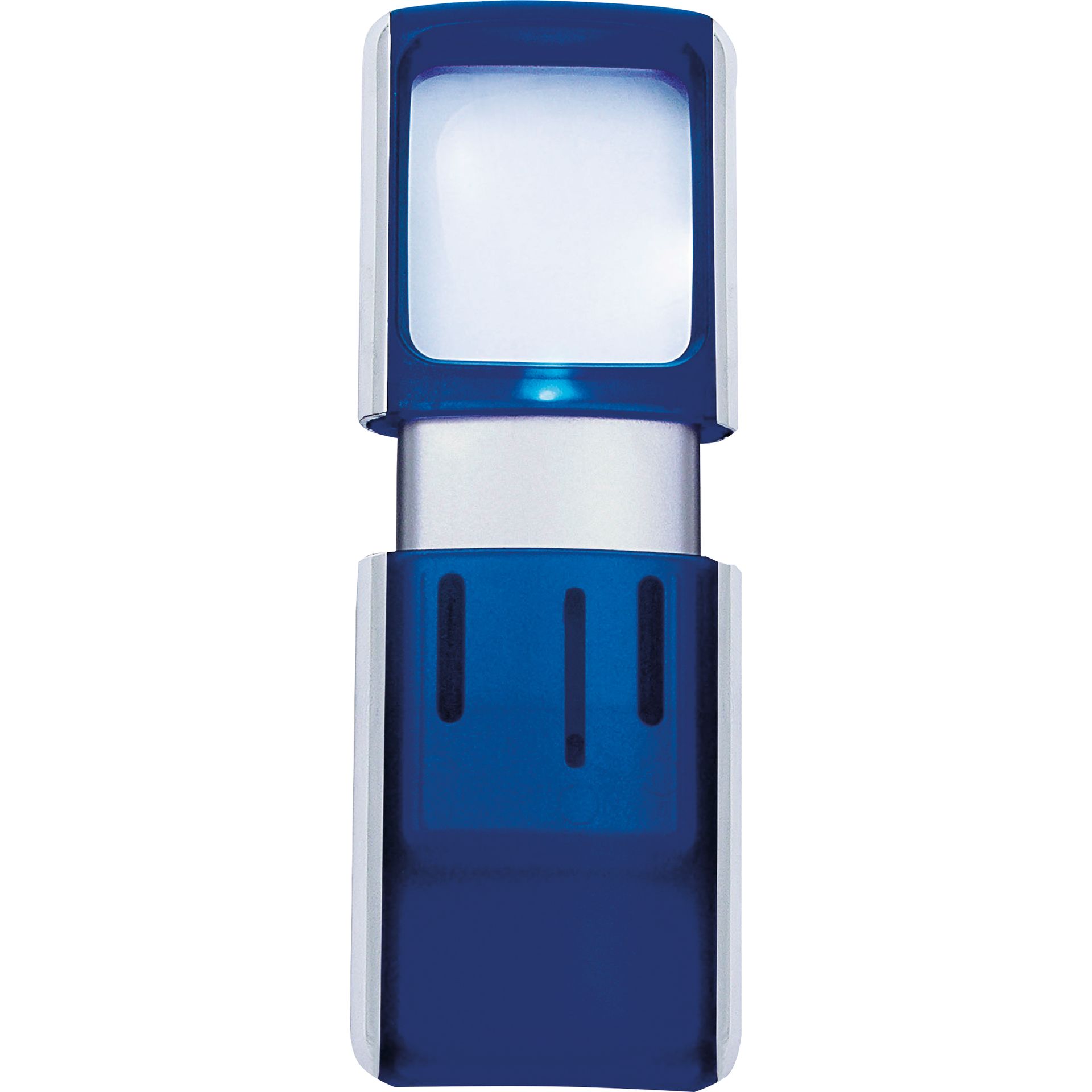 Lupe 4,7x11,8x1,4cm LED blau +Batterien