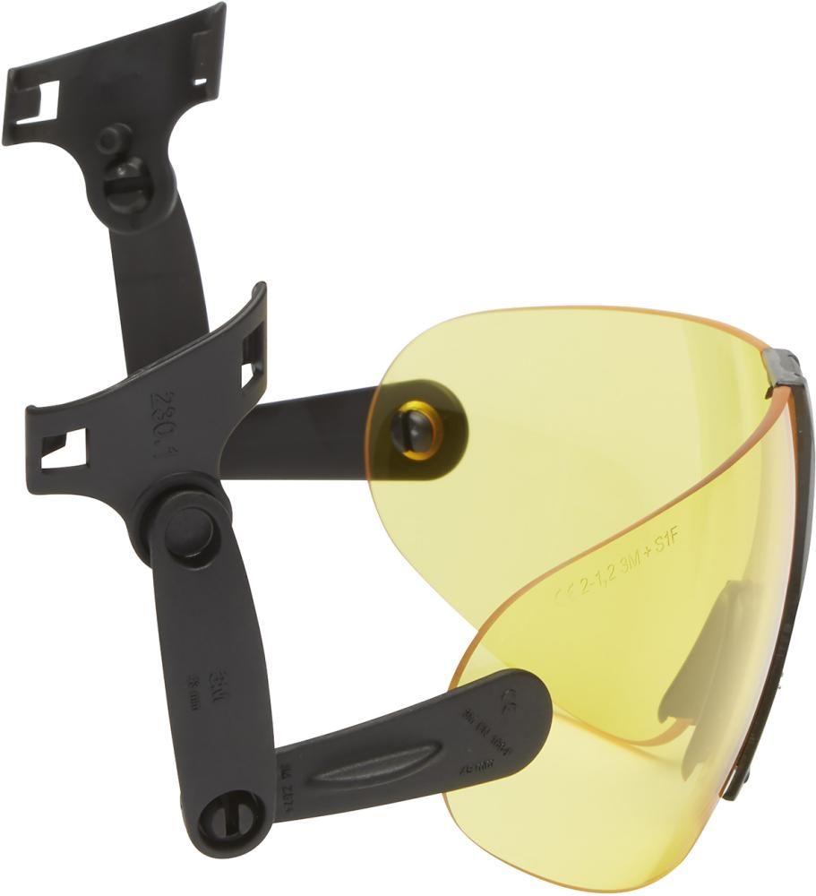 Integr. Schutzbrille V9A gelb getönt