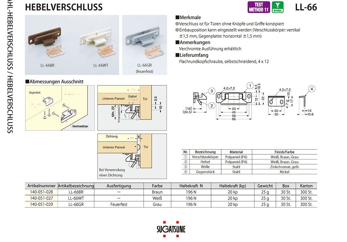 HEBELVERSCHLUSS - LL-66BR