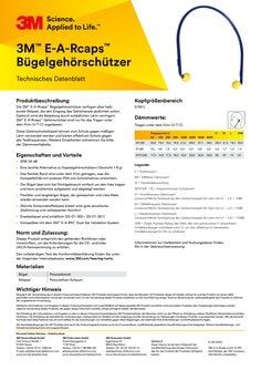 3M EC01000 3M E-A-R E-A-RCaps Gehörschutzstöpsel 10 Stück/Packung EC-01-000