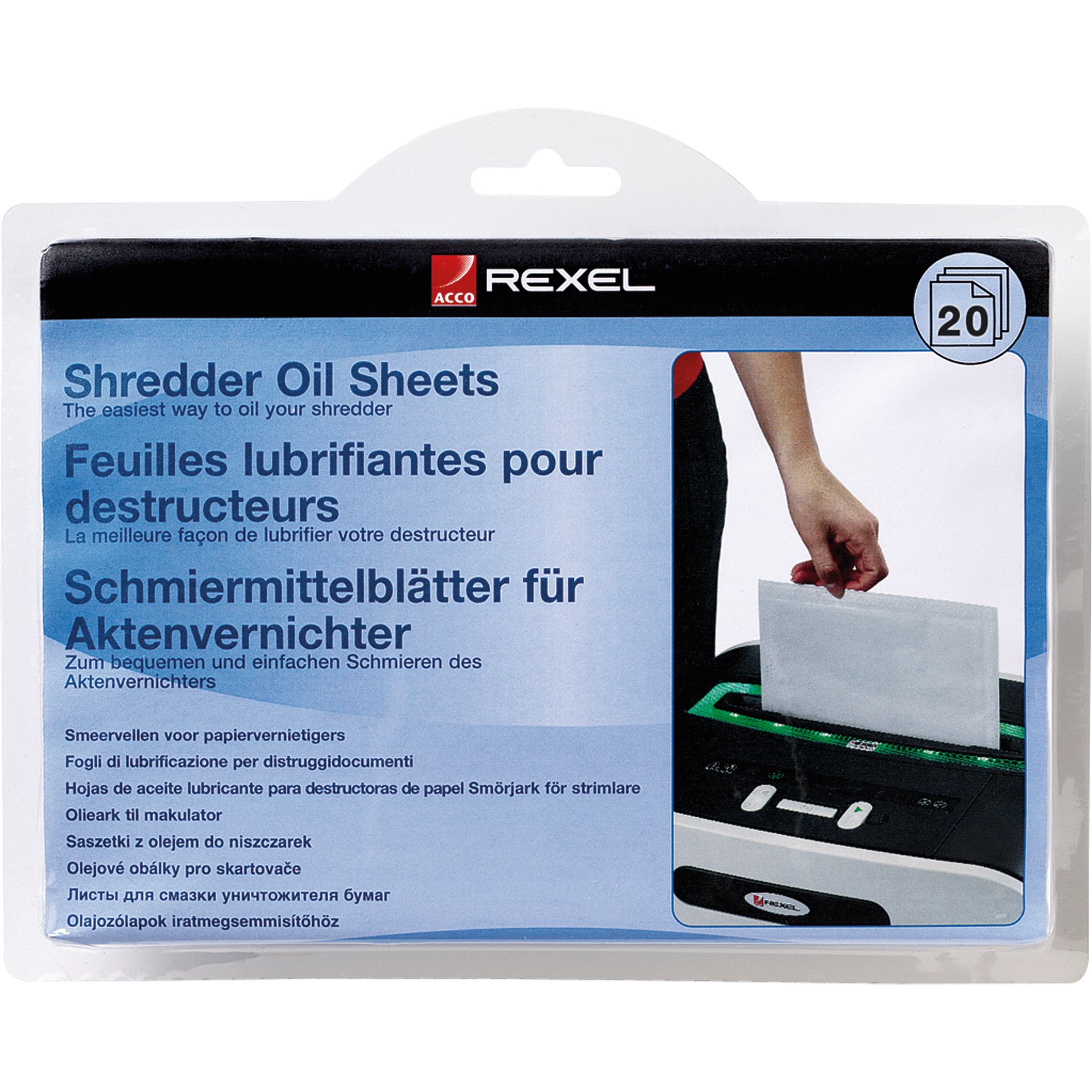 Öl-Blätter für Aktenvernichter 20 St./Pack.