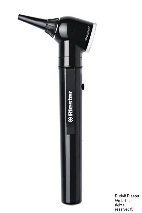 e-scope Otoskop XL 2,5 Vmit Direktbeleuchtung, schwarz
