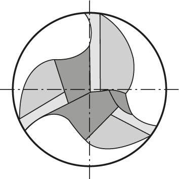 Schaftfräser VHM HPC langTiAlN Typ UNI Z3 Eckfase 35/38Grad Schaft HB Werksnorm 3mm FORMAT
