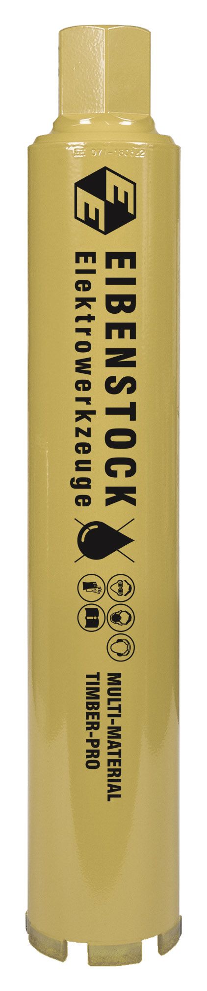EIBENSTOCK Diamant-Trocken-Bohrkrone Multi TIMBER-PRO Ø 68mm, 350mm Nutzl., 6 Segm.