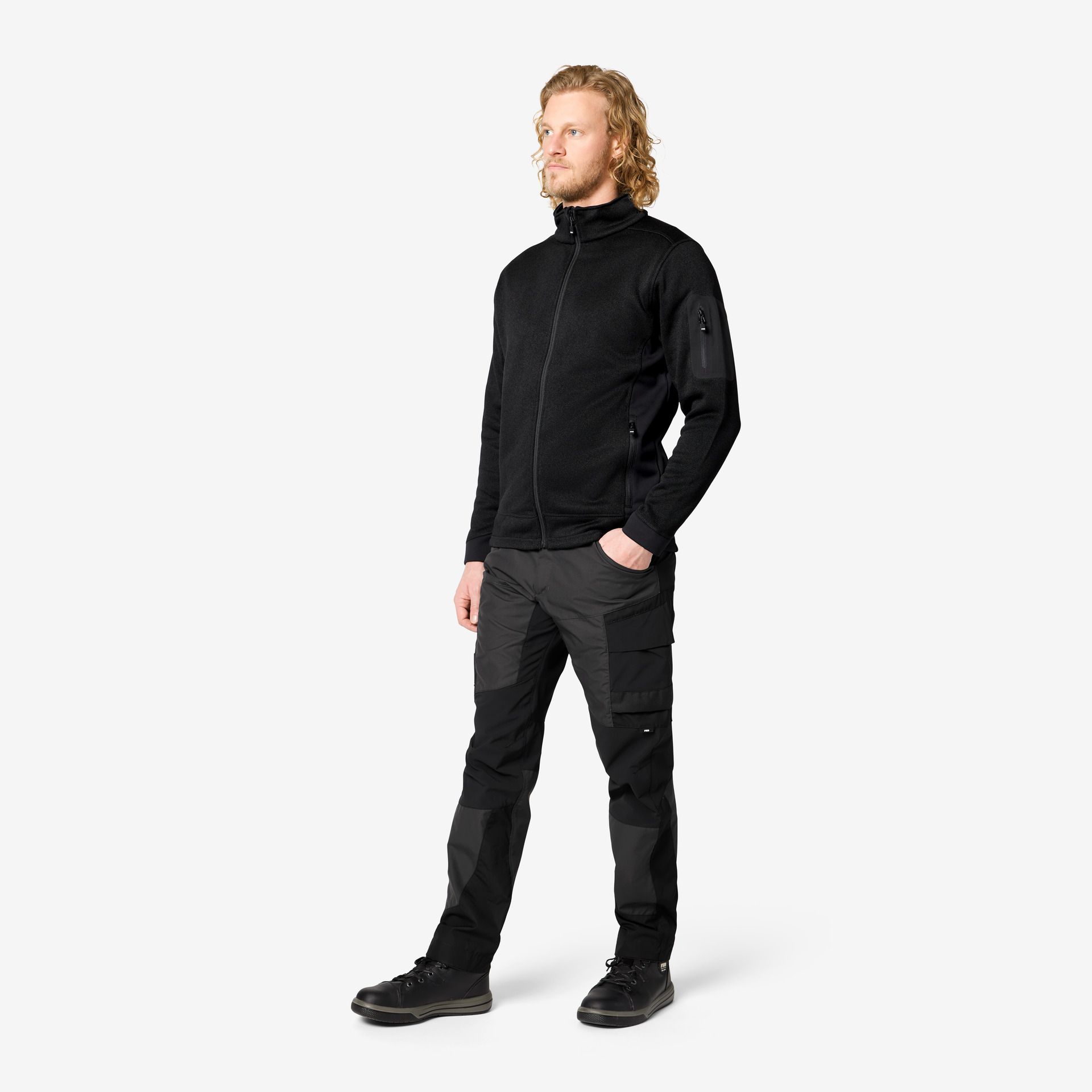 FHB Arbeitshose MIO elastisch anthrazit-schwarz - Gr. 30