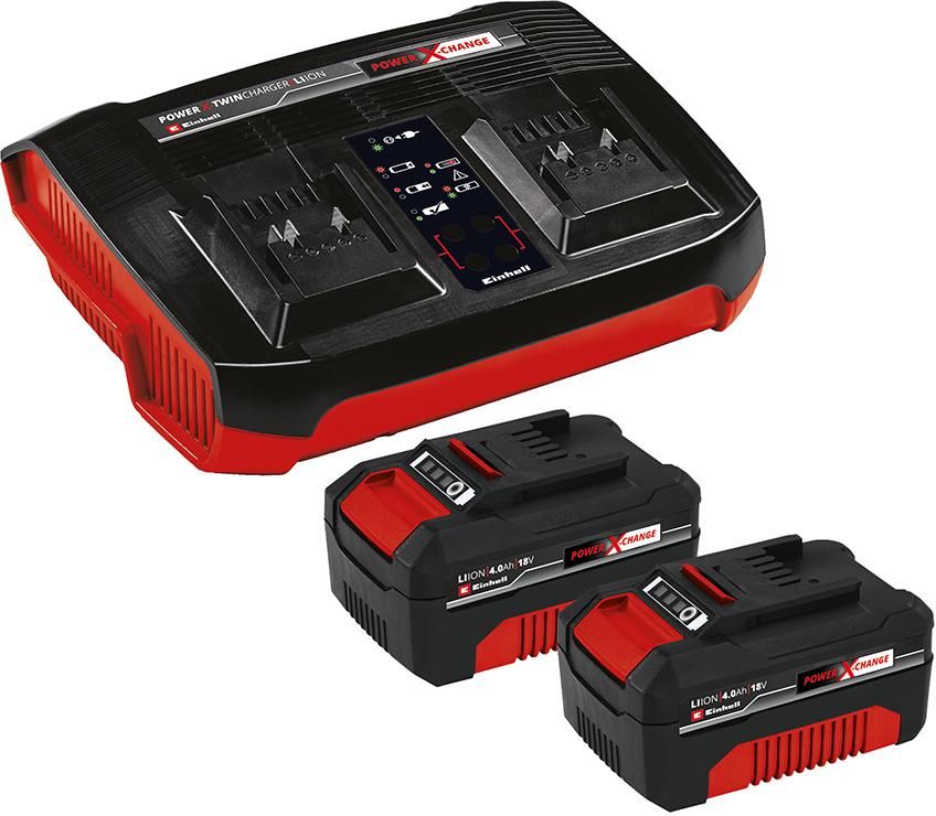 2x Akku 4,0Ah + Twincharger Kit