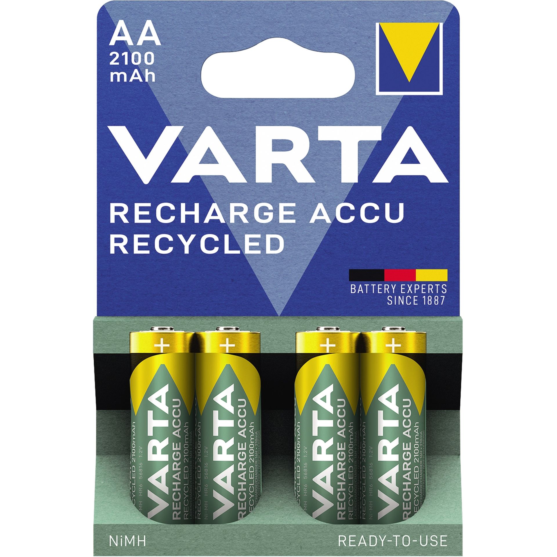 Akku Recycled AA NIMH 2.100mAh 4 St./Pack.
