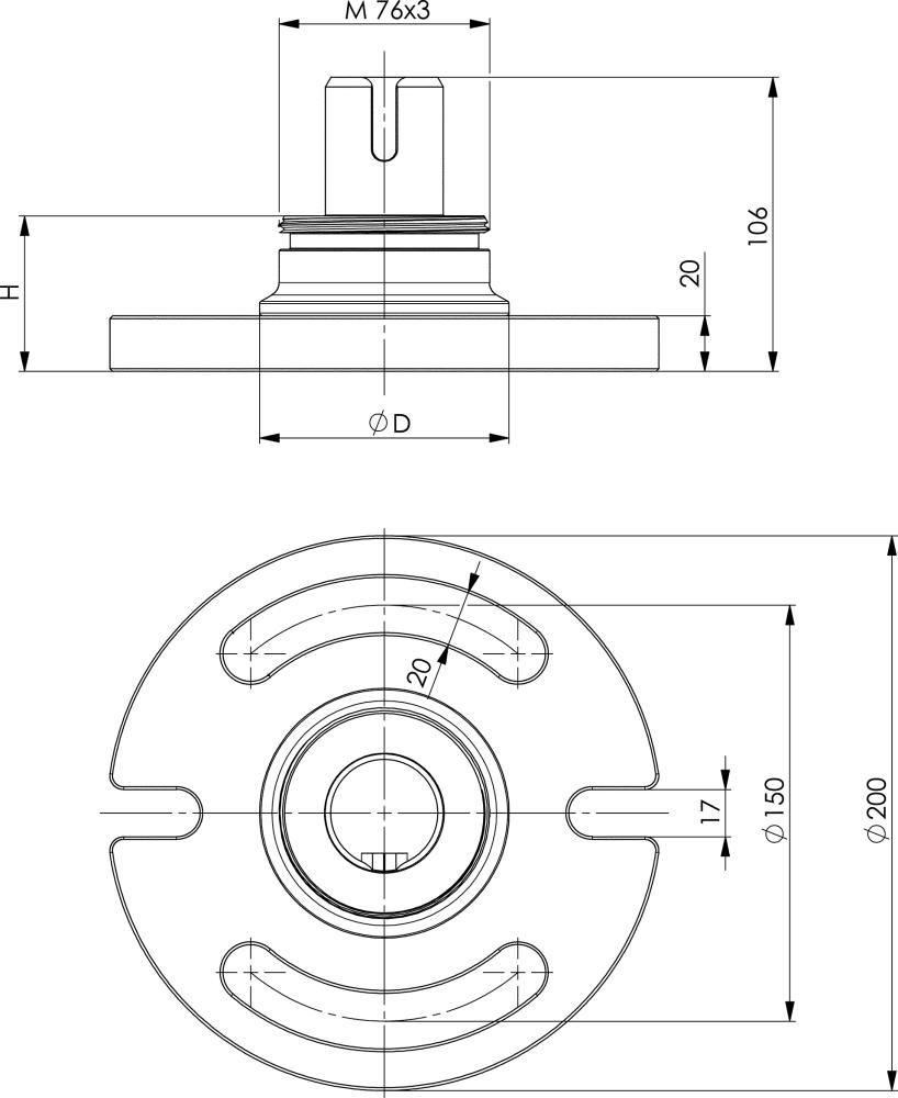 Fußelement 6425FB AMF