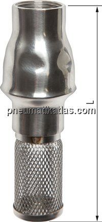 Fußventil (leicht) G 3/8", Edelstahl