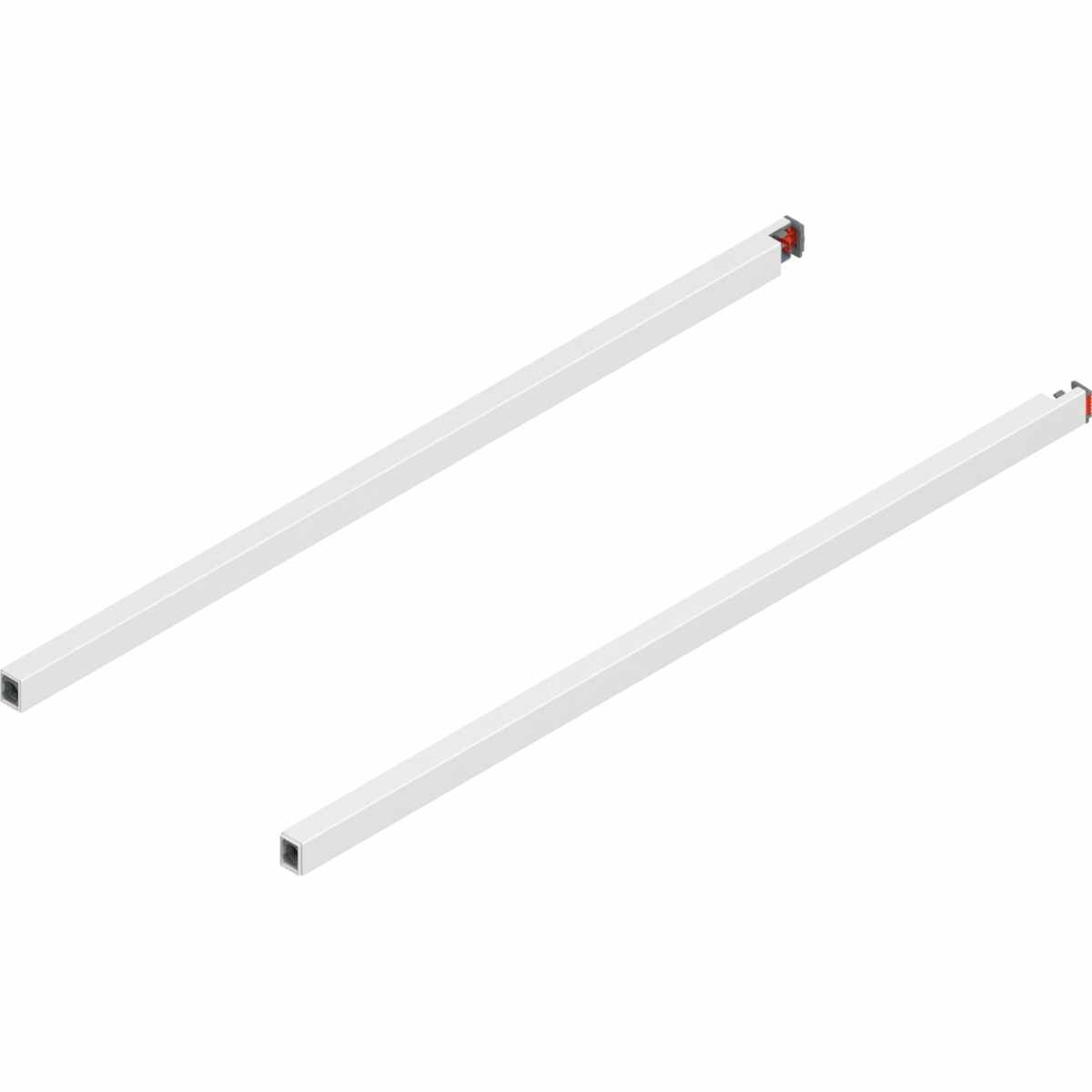 MERIVOBOX Längsreling, NL=550 mm, links/rechts, seidenweiß matt