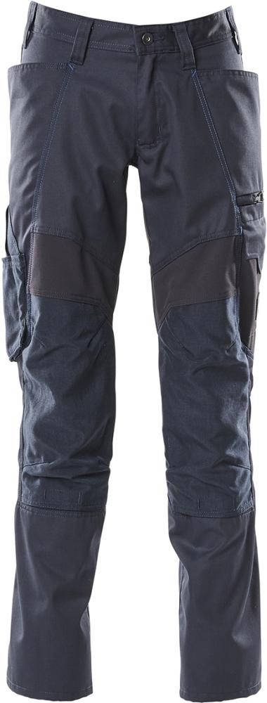 Hose 18579,Knietaschen, Stretch-Einsatz, schwarzblau, Gr.90C50