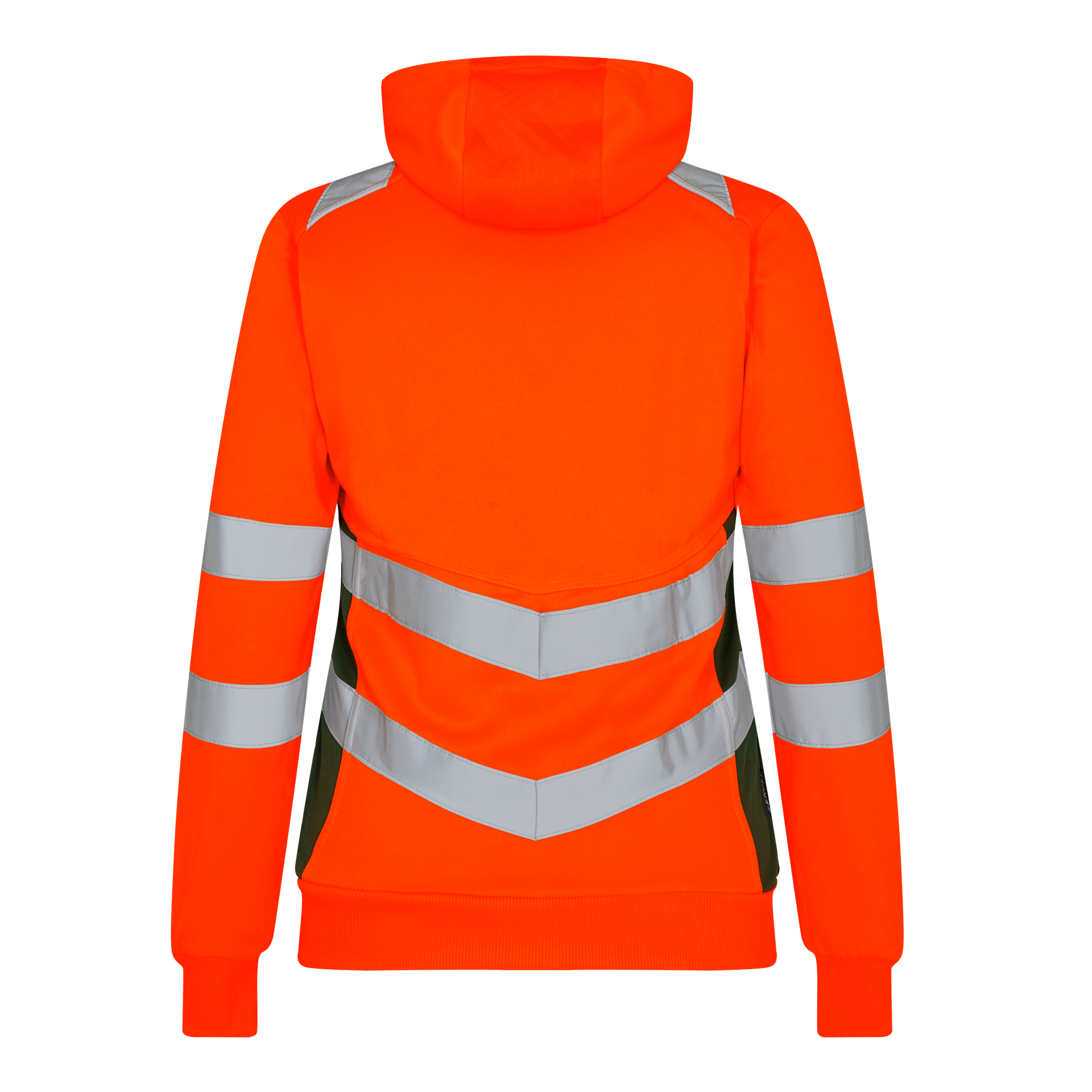 Safety Damen Sweatcardigan Orange/Grün, Gr. L